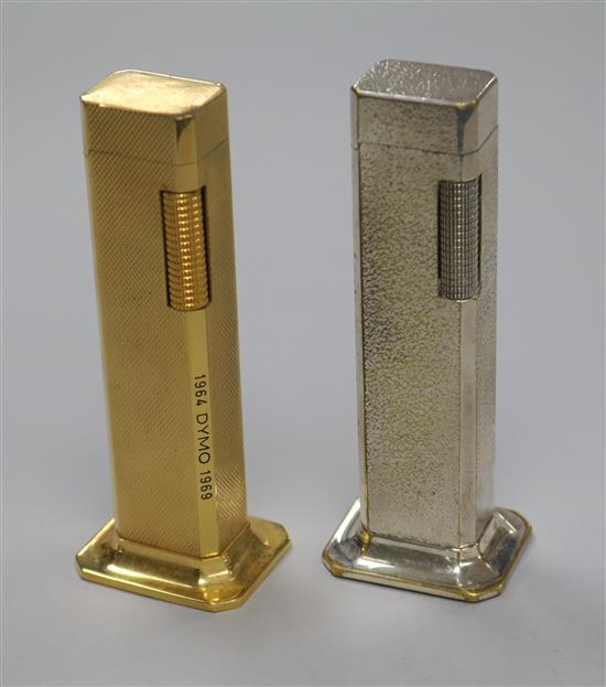 Two Dunhill Tall Boy lighters, approx. 11cm.